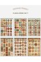 Set of 6 Vintage Themed Stickers – 12X17 cm |   For Bullet Journal, Scrapbook, Agenda and Planner