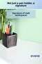 Pen Holder Desk Pen Holder Organizer Pen Holder Silver Antique Color Model 86 - 4