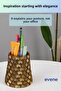 Pen Holder Desk Pen Holder Organizer Pen Holder Gold Antique Color Model 84 - 5