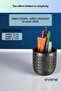 Pen Holder Desk Pen Holder Organizer Pen Holder Silver Antique Color Model 77 - 3