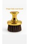 Gold Finger Fade Reset Brush - Hairdresser Nape and Beard Cleaning Brush Horsehair Fade Brush - 2