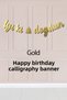 1 Year Old Pink Birthday Balloon Set 16Inch Pink Number Happy Birthday Set with Banner - 3