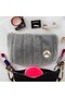 Teddy Plush Makeup Bag Medium - Cosmetic - Clutch - Travel - 2
