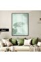 Amazing | Green Leaf Shadow Elegant Model G2 | Framed Tempered Glass Table Single Vertical