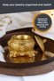 Jewelry Organizer Box with Lid Jewelry Organizer Gold Color Model 1 - 3