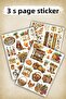 Fall Sticker Set - Farmer's Market Themed Seasonal Planner Aesthetic Sticker Set