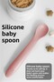 Puzzle Food Plate Spoon Set - Silicone Vacuum Bottom Puzzle Food Plate Silicone Spoon - Green Pink - 3