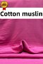 100% Cotton Muslin Fabric Baby Friendly Soft Breathable Fabric - 150 cm Width