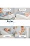 2-in-1 Memory Foam Reflux Pillow and Multi-Purpose Pillow Ultra Comfortable Sleep Inside, Sleep Apnea Acid - 4