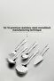 Adriana Plain 12-Person 89-Piece Leather Boxed Cutlery Set - 7