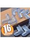 Transparent Corner Protector for Table and Furniture – Baby Safety, Silicone, Adhesive 16 Pcs