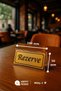 Unidirectional Gold Metal Lettering on Transparent Plexiglass from the Table Lettering Series - "Reserve" Lettering - 100 mm X 50 mm - 5
