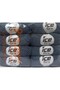 8X50Gr. Elegant Metallic Cotton Metallic Lurex, Cotton Dark Grey Metallic Lurex, Summer Yarns, Cotton, - 4