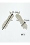 Silver Glitter Iron-On Embroidery Applique / Glitter Applique Set of 2 # 1 - 2