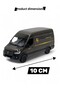 Pull Drop Diecast Model Car 10cm - Mercedes Sprinter Cargo Car Ups Metal with Openable Door - 5