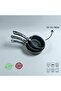 Set of 3 Granite Sauce Bowl and Milk Bowl |   12-14-16cm |   Fireproof Non-Stick |   Dowry Holder - Induction Compatible