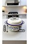 22 No. 3 Lt Enamel Pot, Serving, Food Camping, Picnic, Dowry - 3