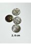 Italian Button / Worked Button Set of 4 2.8 cm - 2