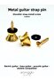 Metal Guitar Strap Pin – Gold Color – 2 Pcs Screws Set – Guitar Strap Mounting Part – Strap Lock - 2
