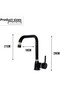 Venita Vera Black Kitchen Sink Faucet Brass 360° Movable Head - 2