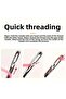 2 Pack of 12 Stitch Embroidery Smart Stitch Needle Set Easy Thread Passing Needle Total 24Pcs Needle - 4