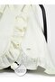 Winter Pique Fabric Soft Color Ruffle Detailed Stroller Cover - 4