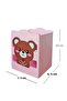 Wooden Desktop Pen Holder Cute Bear Pink - 1 Piece - 4