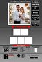 5 قطع إطار 10X10 - إطار شرائح رفيع - إطار أبيض - إطار مربع - إطار صور