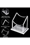 Tuva - Modern Transparent Plexiglass Business Card Holder |   Desktop Elite Business Card Organizer - 2