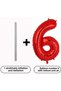 6 Years Old Cars Cars Lightning Mcqueen Race Car Concept Balloon Red Red Number Birthday Set - 4