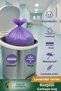 40 Lt (5 Pack) Advantage Package Medium Size Lavender Scented Drawstring Garbage Bag Garbage Bag 50 Pieces - 7