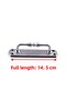 Metal Door Pull Handle Grip Handle Handles Cabinet Furniture Cupboard Drawer Silver Chrome Large 14.5cm - 2