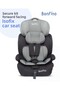 مقعد سيارة Isofix آمن ومواجه للأمام مع نسيج مقاوم للهب، للأطفال من عمر 9 أشهر فما فوق