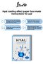 Hyaluronic Acid and Cooling Effect Hyal Korean Paper Face Mask 5 Pack - 6