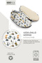,Non-Slip Sole,Organic Cotton Home Nursery Booties,Dog Pattern Booties with Glasses - 3