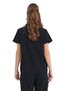 One Top Side Pocket Hidden Zipper Polo Neck Doctor/Nurse Surgical Jersey Black |   Brlmedinilya - 5