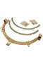 Angel Bag Accessory 25 cm Light Gold Oval Bag Clip with Metal Ring Bursu - 4