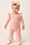Girl's Corded Top and Bottom Spanish Set Powder 100% Cotton