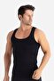 Men's Black Firming Corset Tank Top Belly Anti-Sagging Body Shaper - 4