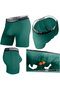 Men'S, Special Separator Cotton Boxer, Long-Lasting Separator Protection, Single, Green - 2