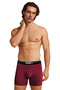 Men'S, Special Separator Cotton Boxer, Anti-Friction Separator Protection, Single, Burgundy - 4