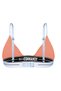 Women'S, Cotton Triangle Bra, Natural Forming Skin Friendly Fabric, Salmon - 3