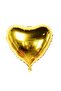 Heart Foil Balloon 5 Pieces 45 cm Gold Color - 4