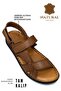 Genuine Leather Men's Sandals – Inner Outer Genuine Leather Sports Style, Comfortable and Stylish Sandals Syringe Tan - 3