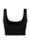 Luna Seamless Sports Bra with Recovery Pad Support - Black - 2
