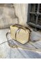 Gold Straw Lock Hand and Shoulder Bag for Women - 7