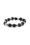 Hematite and Oltu Stone Asymmetric Bracelet