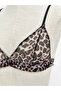Sparkling Choices from Shining Store |   Unpadded Leopard Pattern Bralette Without Underwire - 3