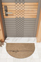 1Modern Digital Doormat Brown Happy Smile Doormat - Front Door Mat - 2