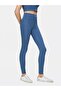 Basic Slim Blue Leggings - 4